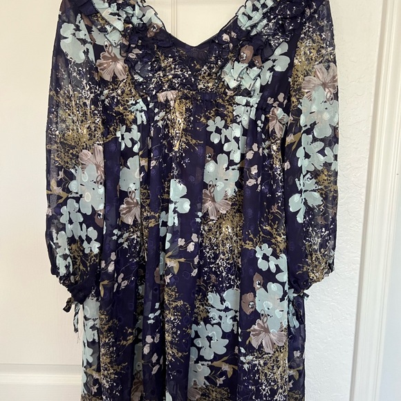 Bohemian Floral Print Mini Dress | M - Picture 3 of 11